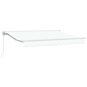 vidaXL Markisenrahmen Wei&szlig; 250 x 200 cm Polyester mit PU-Beschichtung