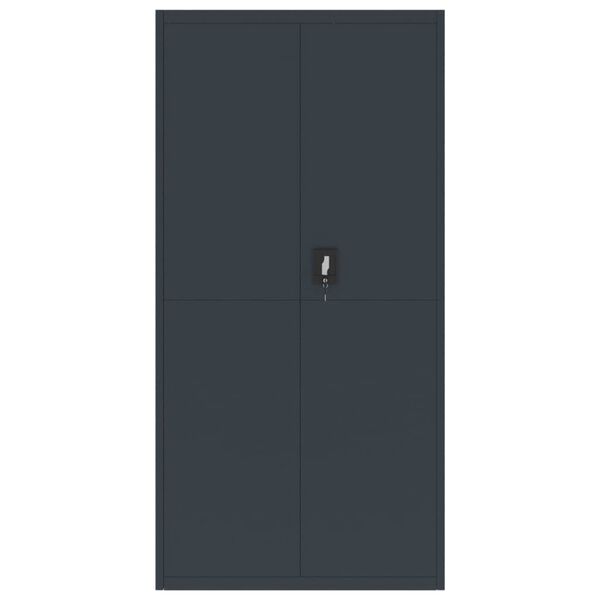 vidaXL Aktenschrank Anthrazit 90x40x180 cm Stahl