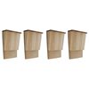 vidaXL Fledermaush&auml;user 4 Stk. 22 x 12 x 34 cm Holz
