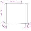 vidaXL Pflanzk&uuml;bel mit Beinen 2 Stk. Rostig 50x50x50 cm Cortenstahl