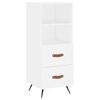 vidaXL Sideboard Wei&szlig; 34,5x34x90 cm Holzwerkstoff