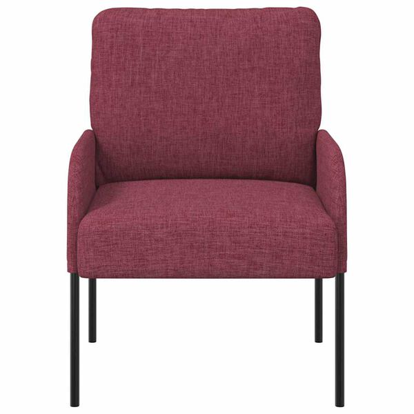 vidaXL Sofas mit Kissen 55cm Weinrot Sperrholz