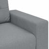 vidaXL 2-teiliges Sofa-Set mit Kissen, hellgrauer Stoff