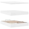 vidaXL Ottoman-Bett mit Matratze Weiß 140x200 cm Kunstleder