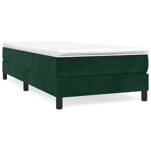 vidaXL Boxspringbettgestell Dunkelgr&uuml;n 80x200 cm Samt