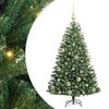 vidaXL K&uuml;nstlicher klappbarer Weihnachtsbaum mit 150 LEDs Gr&uuml;n 120 cm