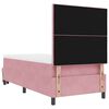 vidaXL Boxspringbett mit Matratze mit Kopfteil Rosa 100 x 200 cm Samt