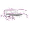 vidaXL Massivholzbett mit Schubladen 200x200 cm Kiefer