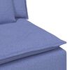 vidaXL Modulares Sofa Mittelmodul mit Kissen Jeansblau 100 cm