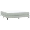vidaXL Boxspringbett ohne Matratze Hellgrau 180x220 cm Samt