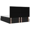 vidaXL Bett mit Stauraum und LED Schwarz 160 x 200 cm Polyester