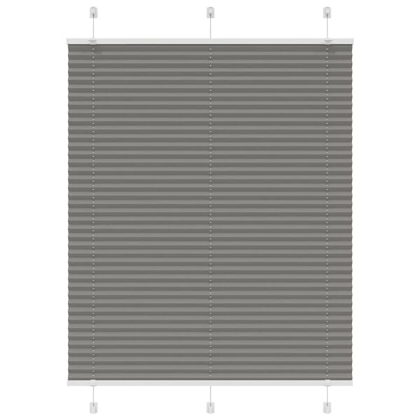 vidaXL Plissee Anthrazit 110x100 cm Stoffbreite 109,4 cm Polyester