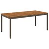vidaXL Gartentisch Natur und Kaffee 147 x 88,5 x 75 cm