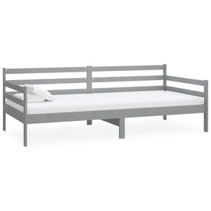 vidaXL Tagesbett Grau Massivholz Kiefer 90x200 cm