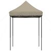 vidaXL Partyzelt Faltbar Pop-Up Taupe 200x200x306 cm