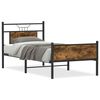 vidaXL Bettgestell ohne Matratze R&auml;uchereiche 90x190 cm Holzwerkstoff