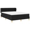 vidaXL Boxspringbett mit Matratze Schwarz 140 x 200 cm Stoff