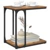 vidaXL Beistelltisch mit Regal Altholz 50 x 35 x 52 cm Holzwerkstoff
