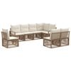 vidaXL Gartensofa-set 8 pcs Beige Poly-Rattan
