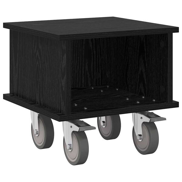 vidaXL TV-St&auml;nder Schwarz Eichen-Optik 37 x 35 x 35 cm Holzwerkstoff