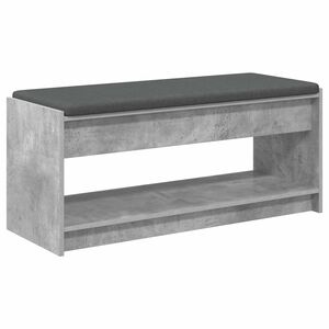 vidaXL Flurbank Betongrau 103 x 38 x 45 cm
