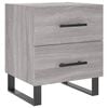 vidaXL Nachttisch Grau Sonoma 40x35x47,5 cm Holzwerkstoff
