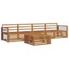 vidaXL Outdoor-Sofagarnitur 5 pcs Natur