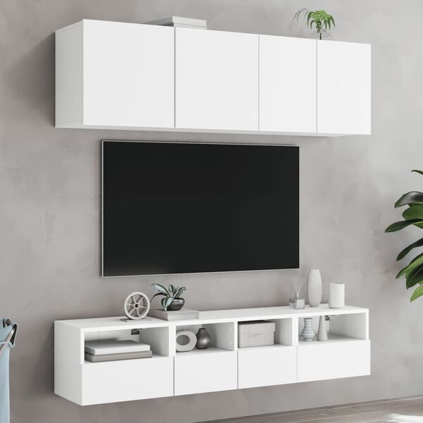 vidaXL TV-Wandschrank Wei&szlig; 40x30x30 cm Holzwerkstoff