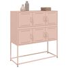 vidaXL Sideboard Rosa 100,5x39x107 cm Stahl