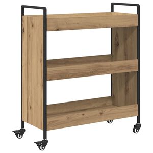 vidaXL K&uuml;chentrolley Artisan-Eiche 70 x 30 x 82 cm Holzwerkstoff