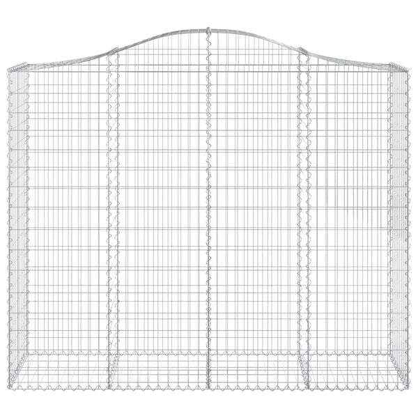 vidaXL Gabionen mit Hochbogen 10Stk. 200x50x160/180cm Verzinktes Eisen
