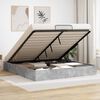 vidaXL Ottoman Bettgestell Beton Grau 160 x 200 cm Holzwerkstoff