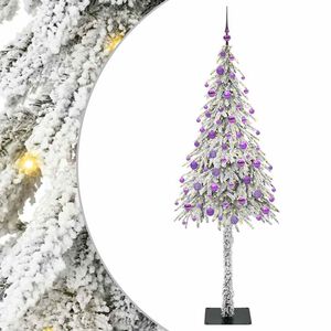 vidaXL Weihnachtsbaum mit 300 LEDs Wei&szlig; 180 cm PE und Stahl