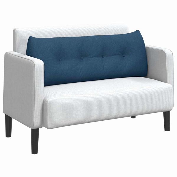 vidaXL R&uuml;cken Kissen Blau 140 x 24 x 50 cm Stoff