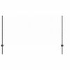 vidaXL Sechseckzaun mit Pfosten 25 x 1 m PVC-beschichteter Stahl Grau