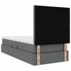 vidaXL Bett mit Stauraum und LED Dunkelgrau 90 x 190 cm Polyester