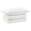 vidaXL Bettdecke und Kissen Set 2 stk. 140x200 cm 4 Jahreszeiten Wolle