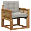 vidaXL Outdoor-Sofa Massivholz Akazie Natur