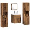 vidaXL Badezimmerm&ouml;bel-Set Wandmontiert 4 pcs Altholz Holzwerkstoff