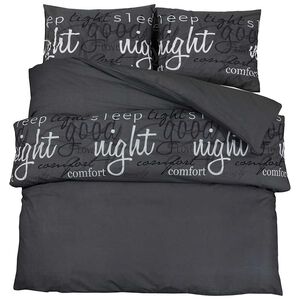 vidaXL Bettw&auml;sche-Set Schwarz und Wei&szlig; 200x200 cm Baumwolle
