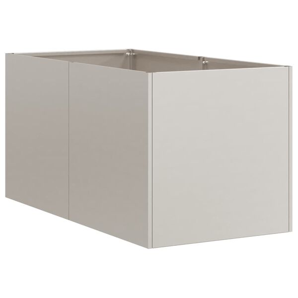 vidaXL Pflanzk&uuml;bel Rostig 40x80x40 cm Wetterfester Stahl