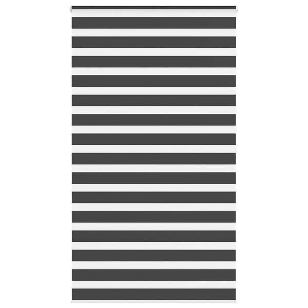 vidaXL Doppelrollo Schwarz 120x200 cm Stoffbreite 115,9 cm Polyester