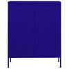 vidaXL Lagerschrank Marineblau 80x35x101,5 cm Stahl