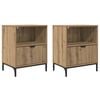 vidaXL Nachttisch 2 Stk. Artisan-Eiche 49 x 36 x 61 cm Holzwerkstoff