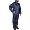 vidaXL Blaue Regenbekleidung f&uuml;r M&auml;nner 2-teilig mit Kapuze Gr&ouml;&szlig;e L