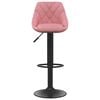 vidaXL Barhocker 2 Stk. Rosa Samt