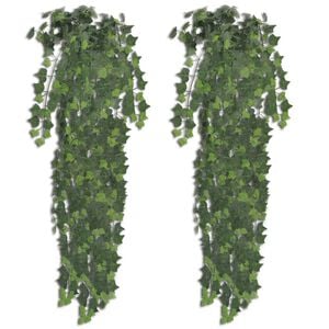 K&uuml;nstlicher Efeu gr&uuml;n 90 cm 2 St&uuml;ck