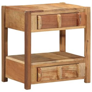 vidaXL Beistelltisch Braun 43 x 32 x 46 cm Massives upgecyceltes Holz