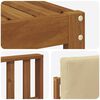 vidaXL Outdoor-Sofagarnitur 6 pcs Natur und Beige Holzwerkstoff
