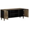 vidaXL TV-Schrank Hellgrau 105x33,5x46 cm Massivholz Mango